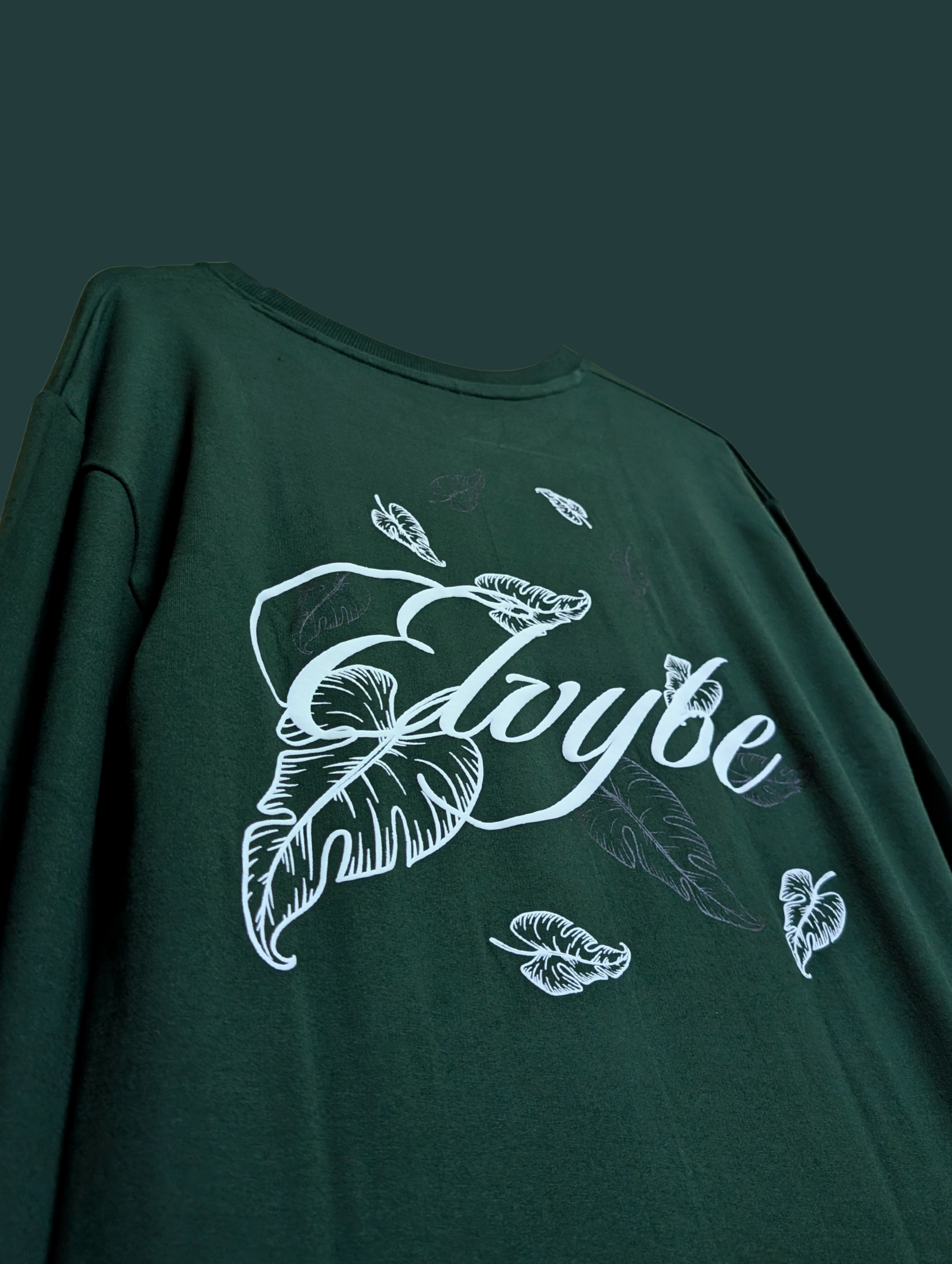 OLIVE OVERSIZE FULL SLEEVE T SHIRT ELVYBE