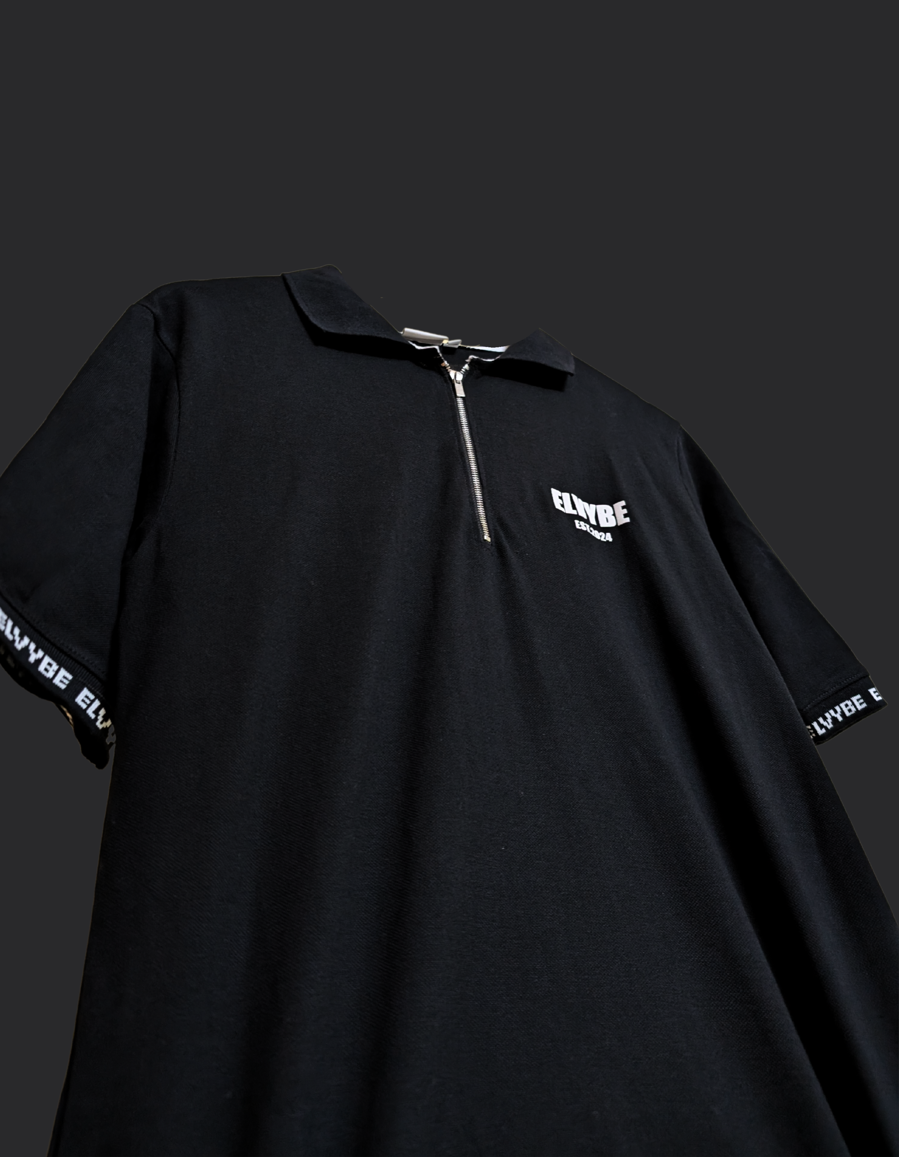 Polo zipper black