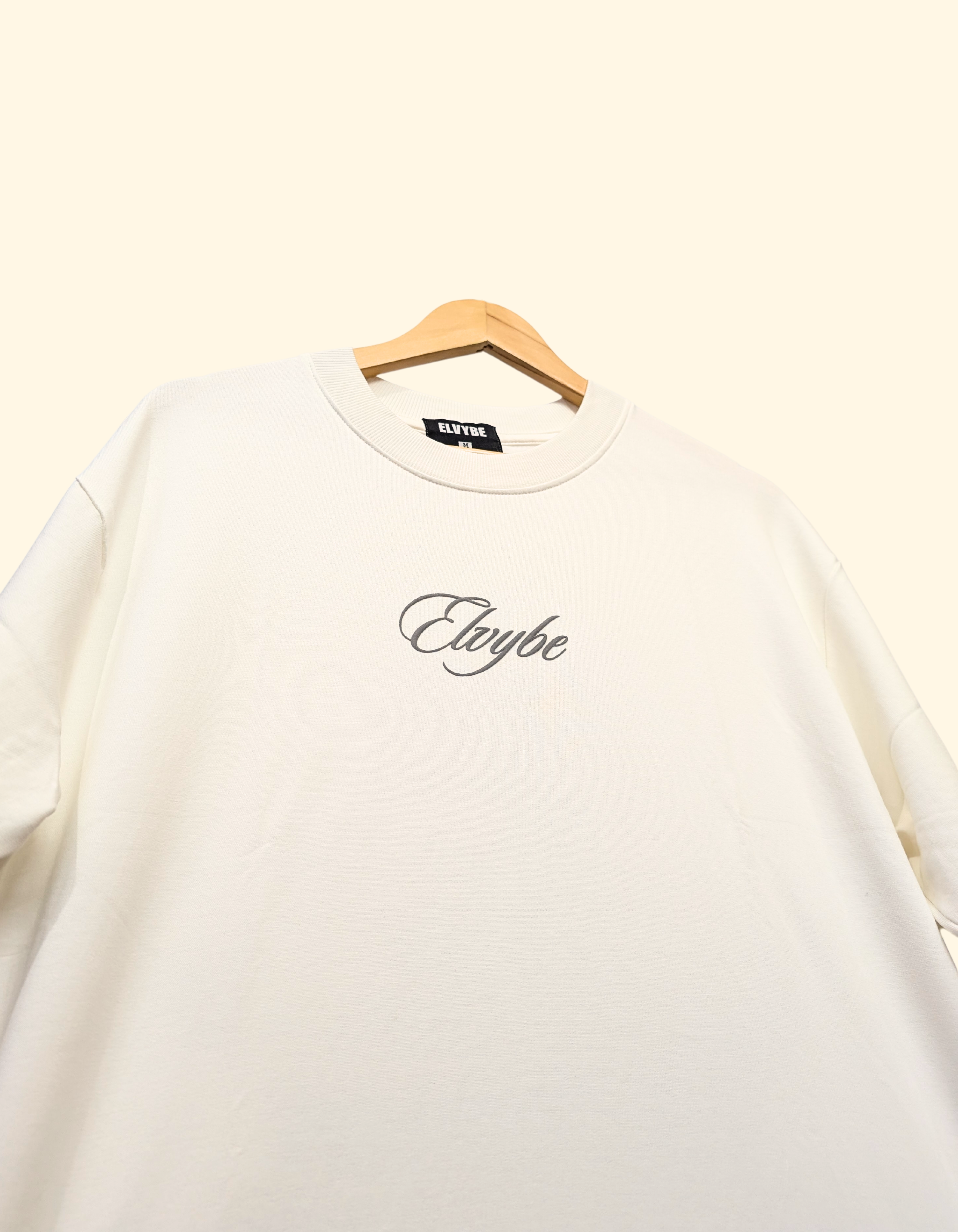CREAM WAY OVERSIZE T SHIRT ELVYBE
