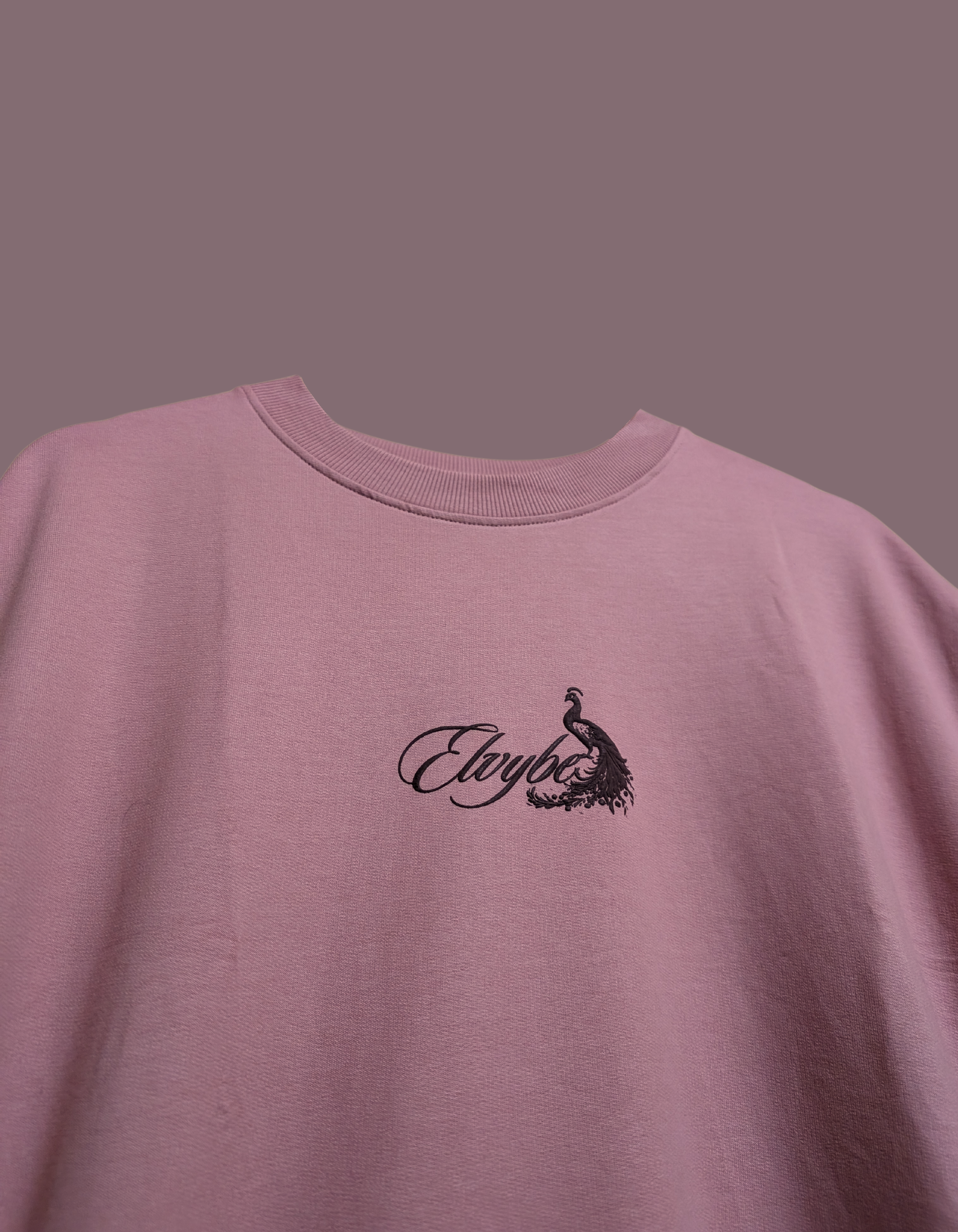 DARK PINK OVERSIZE T SHIRT ELVYBE