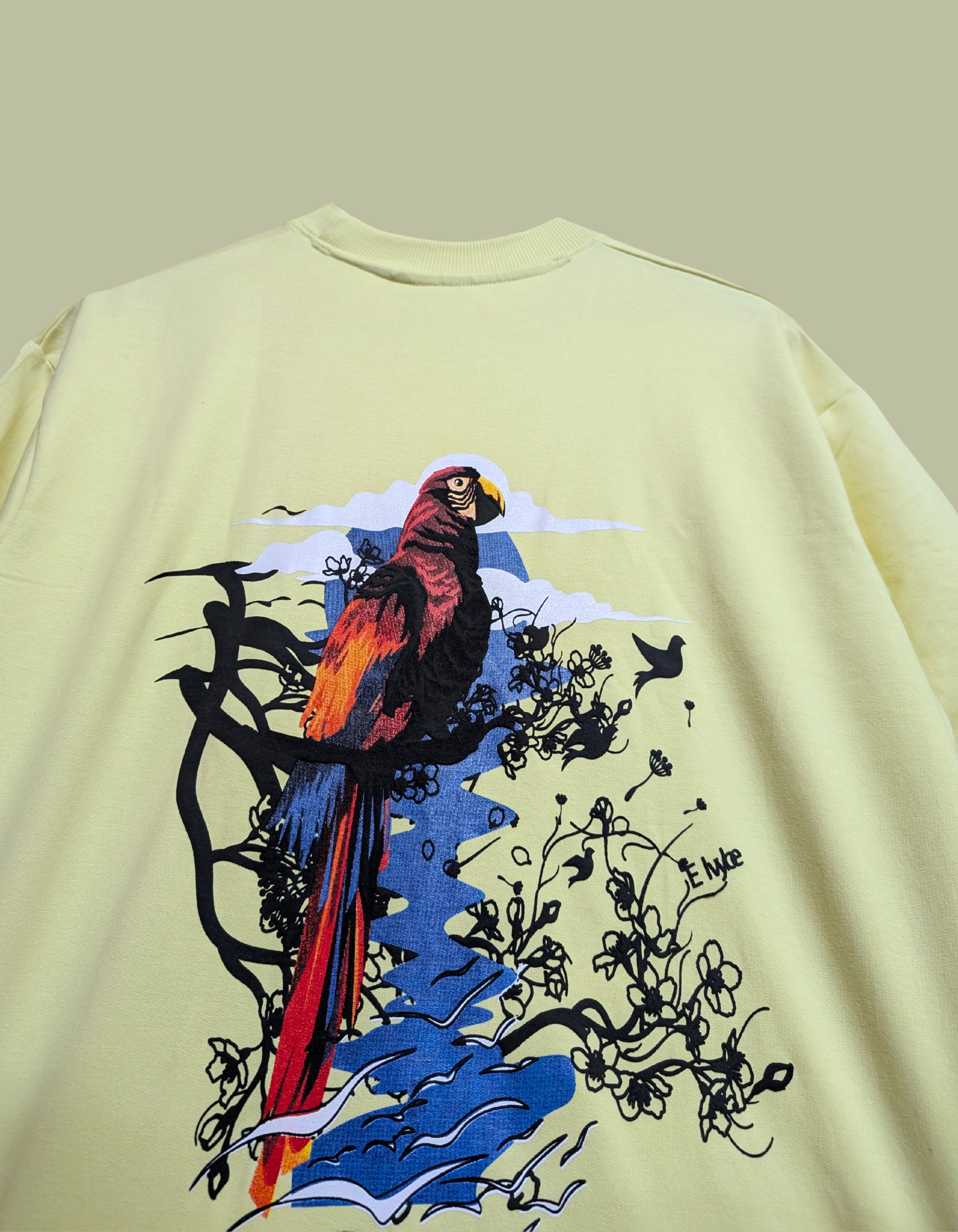 YELLOW PAR OVERSIZE T SHIRT ELVYBE