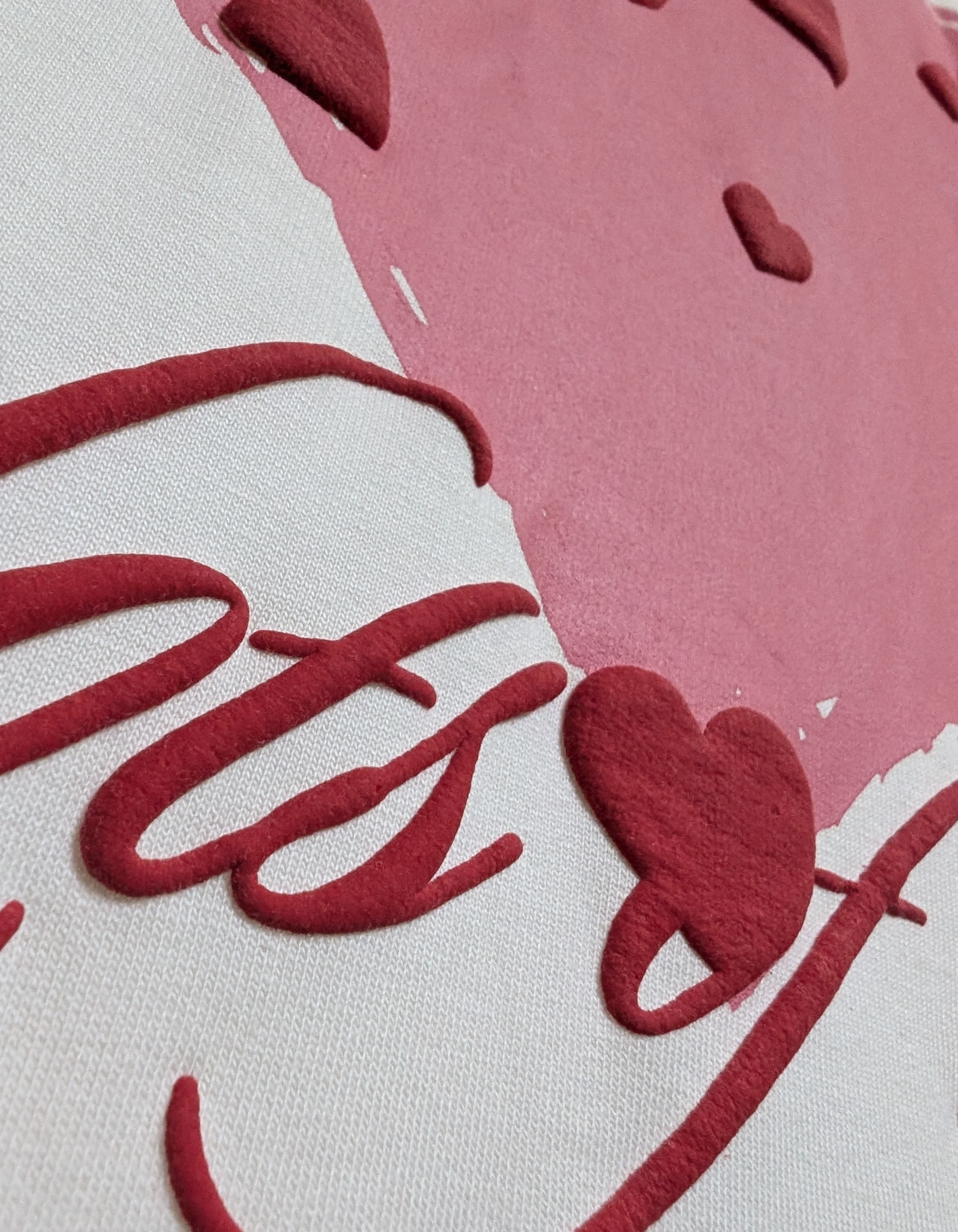 WHITE LOVE OVERSIZE T SHIRT ELVYBE