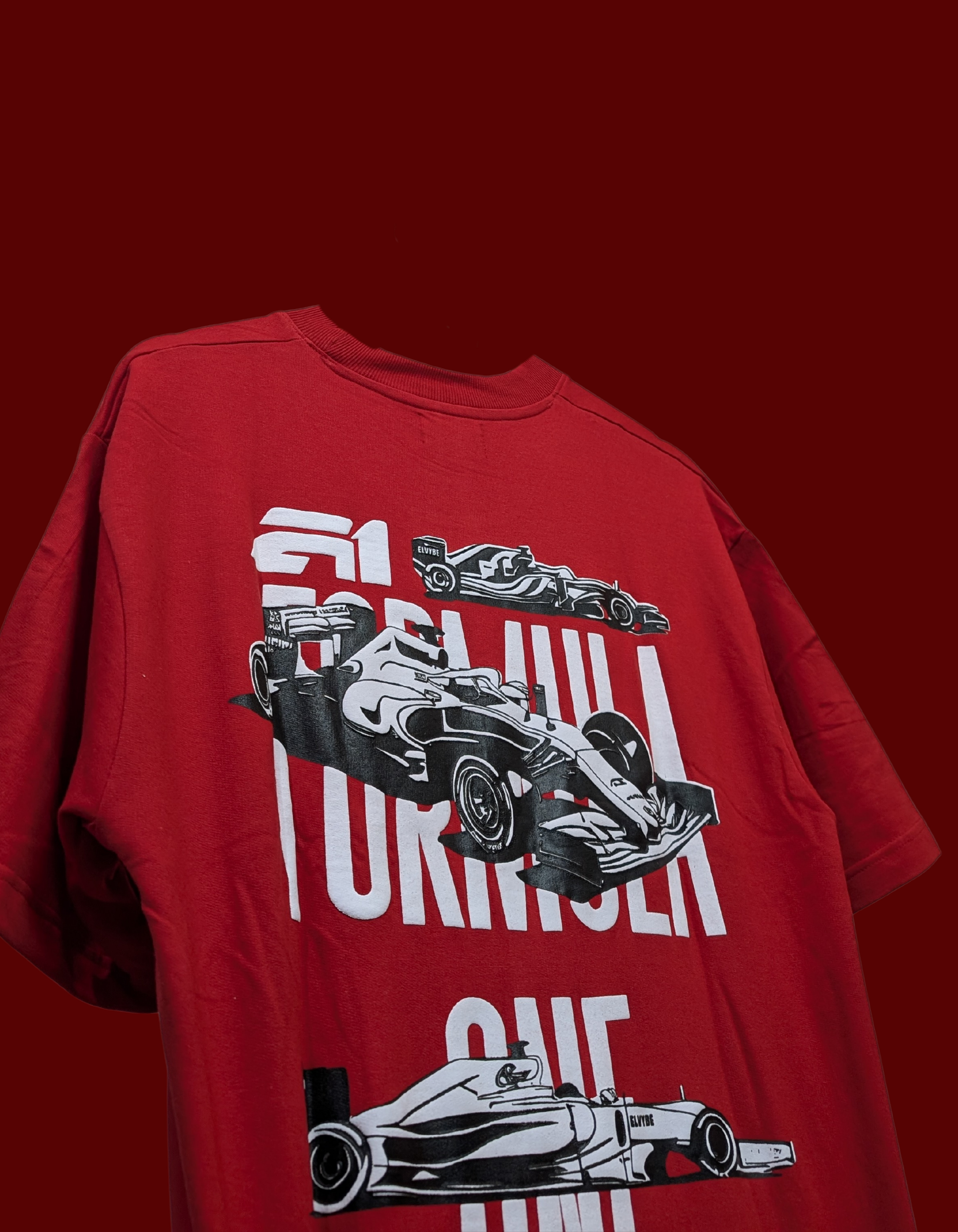 F1 RED OVERSIZE T SHIRT