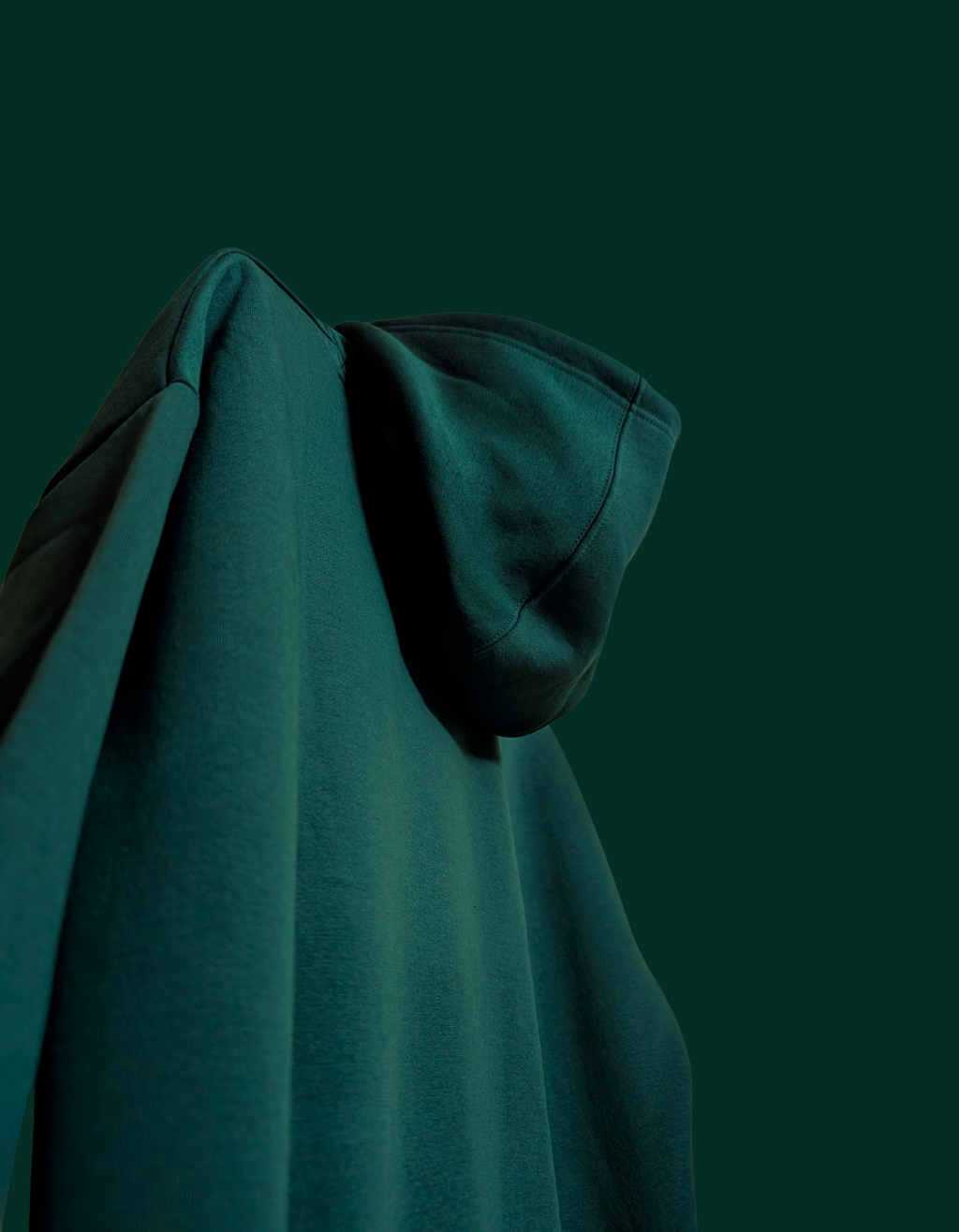OLIVE GREEN HOODIE ESSENTIAL ELVYBE