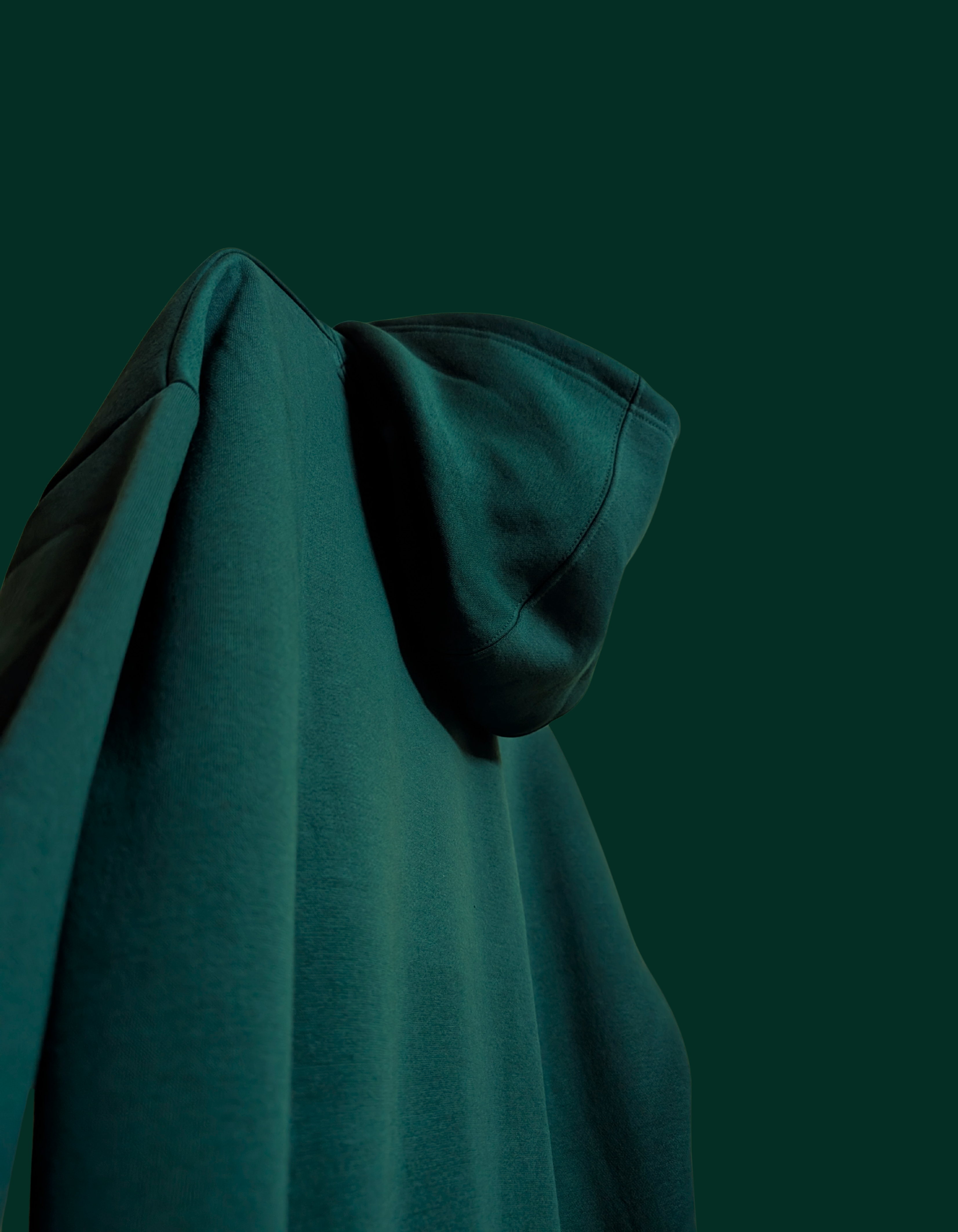 OLIVE GREEN HOODIE ESSENTIAL ELVYBE