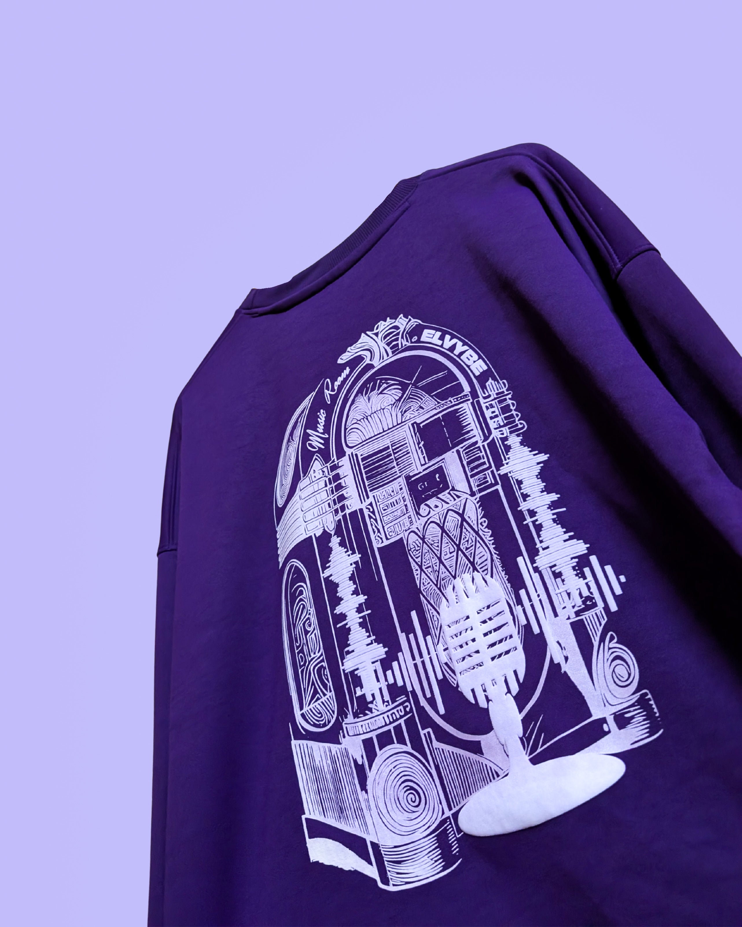 PURPLE MUSIC DAY SWEATSHIRT ELVYBE