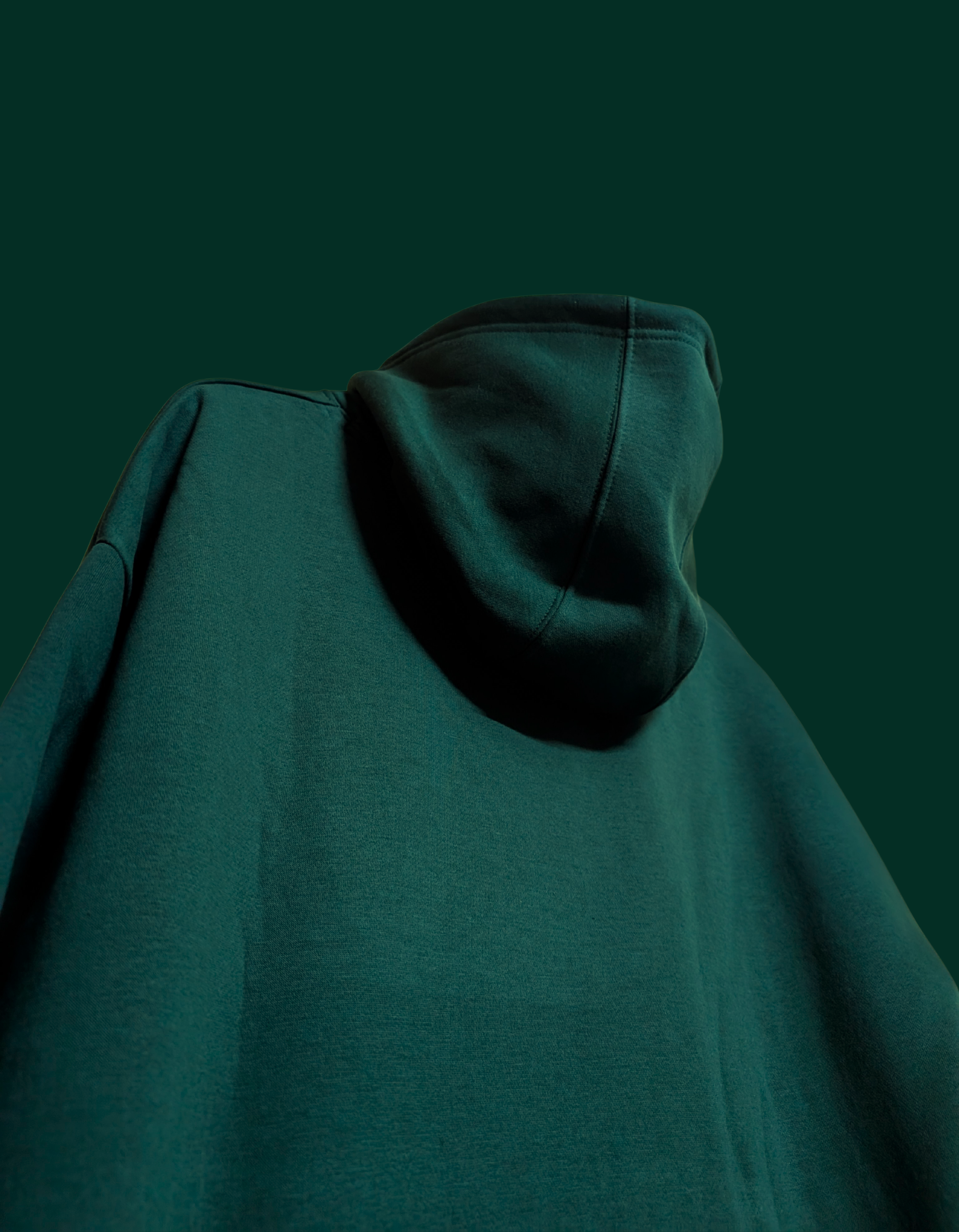 OLIVE GREEN HOODIE ESSENTIAL ELVYBE
