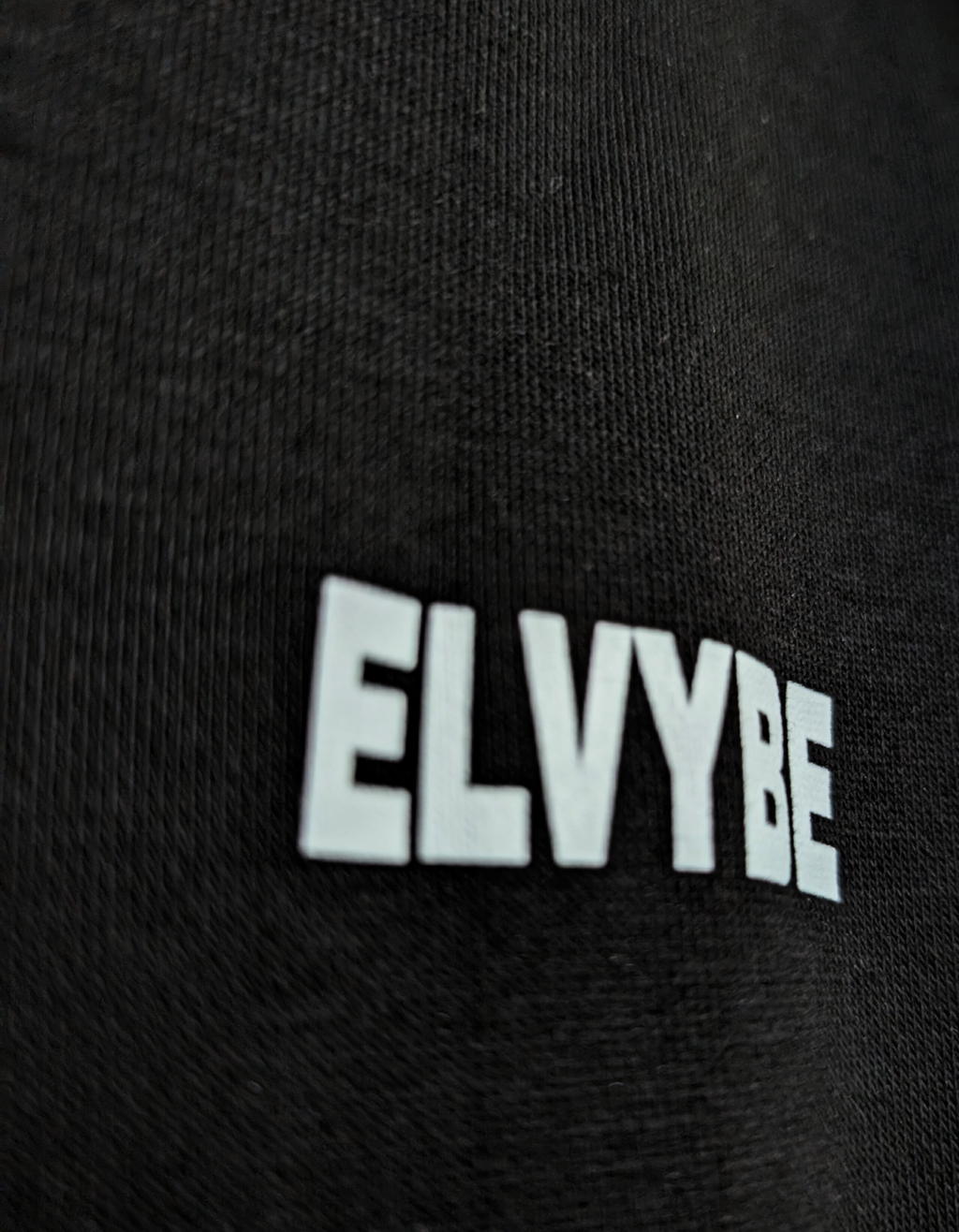BLACK HOODIE ESSENTIAL ELVYBE