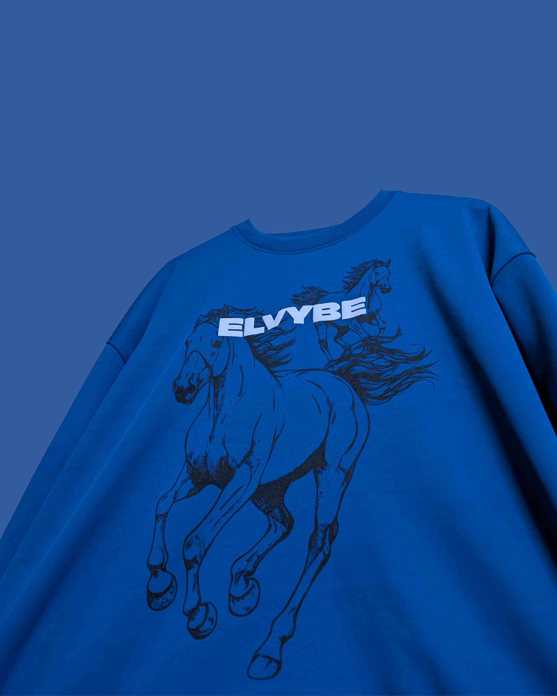 ROYAL BLUE RUNDAY SWEATSHIRT ELVYBE