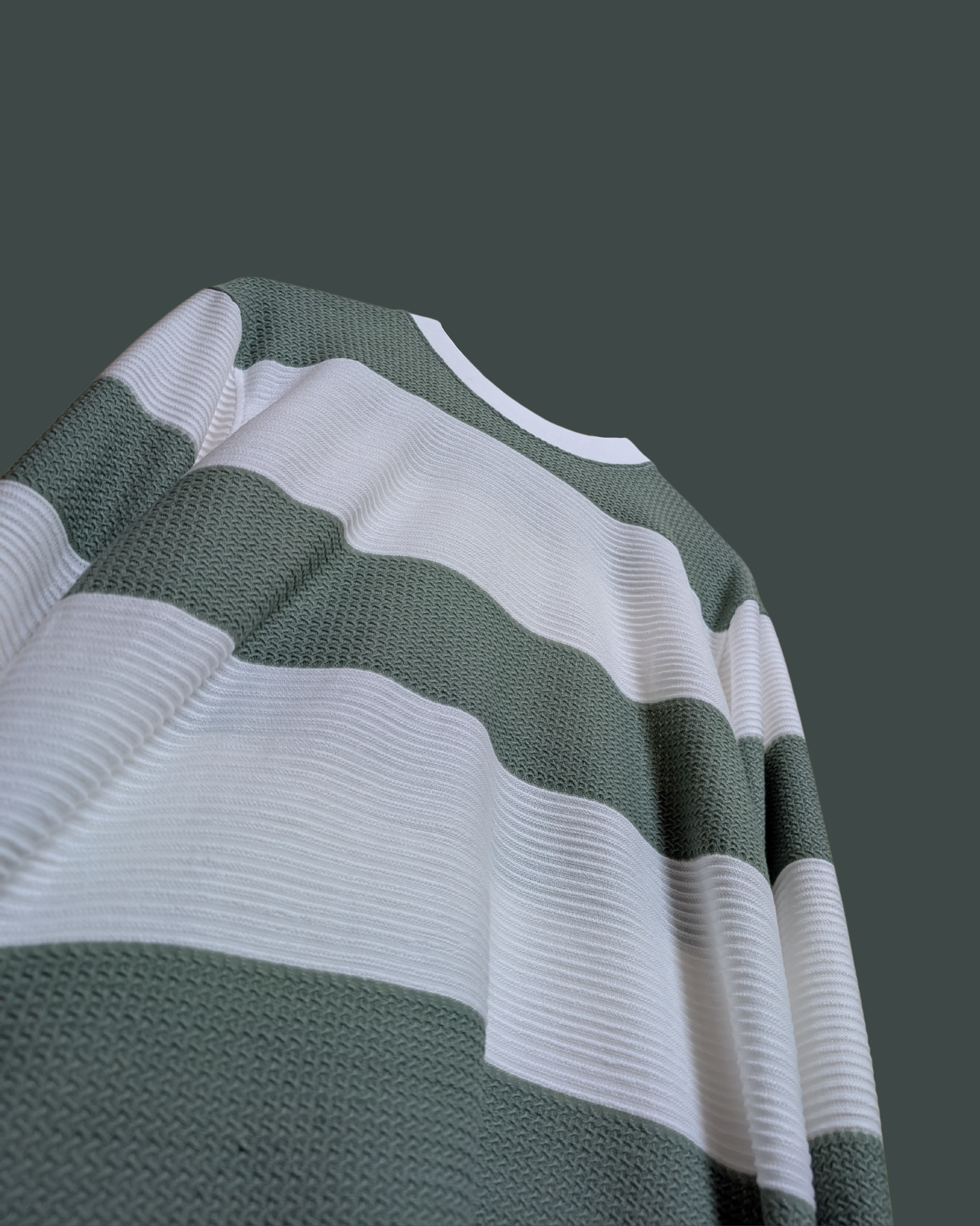 GREEN KNIT FULL SLEEVE ELVYBE