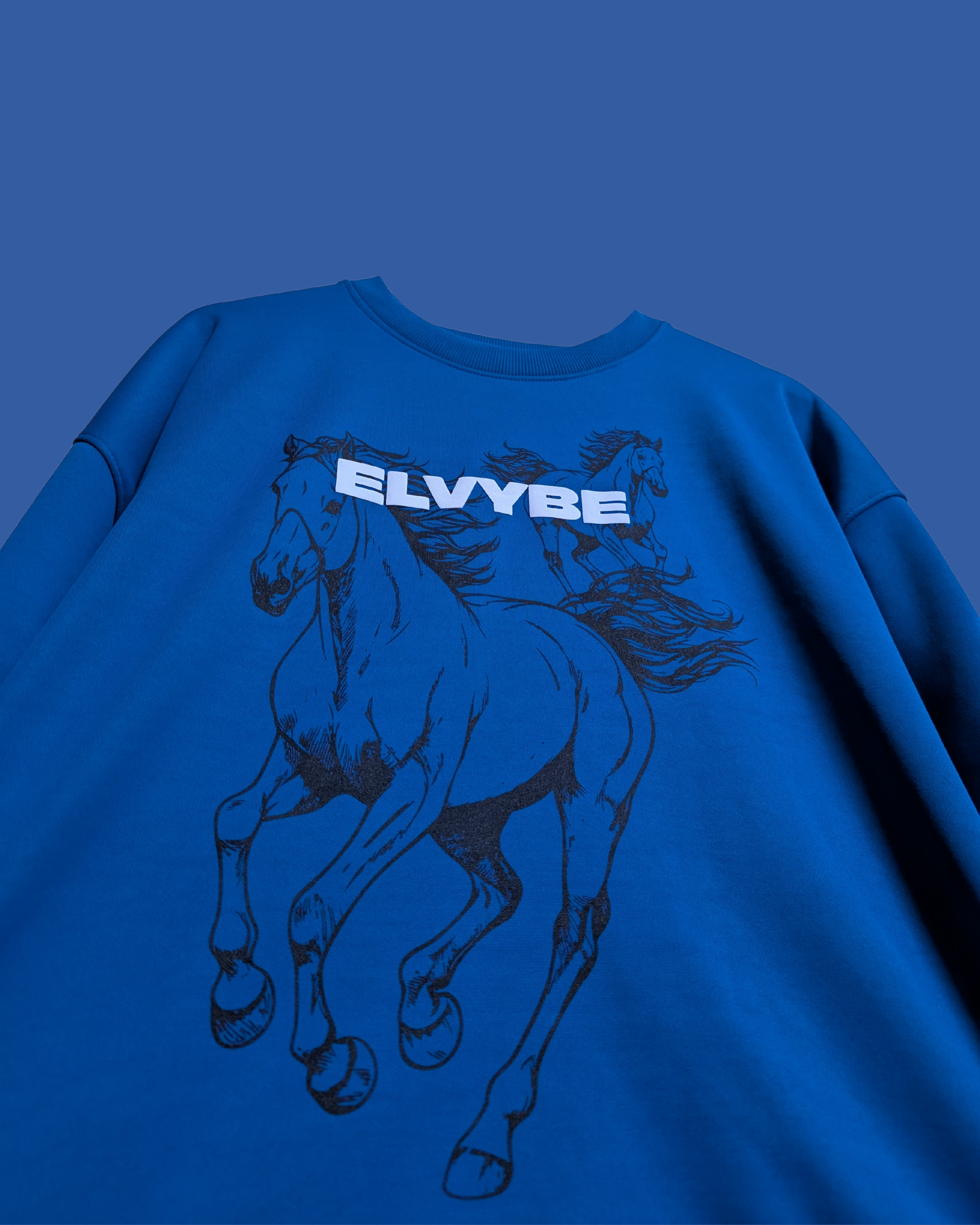 ROYAL BLUE RUNDAY SWEATSHIRT ELVYBE