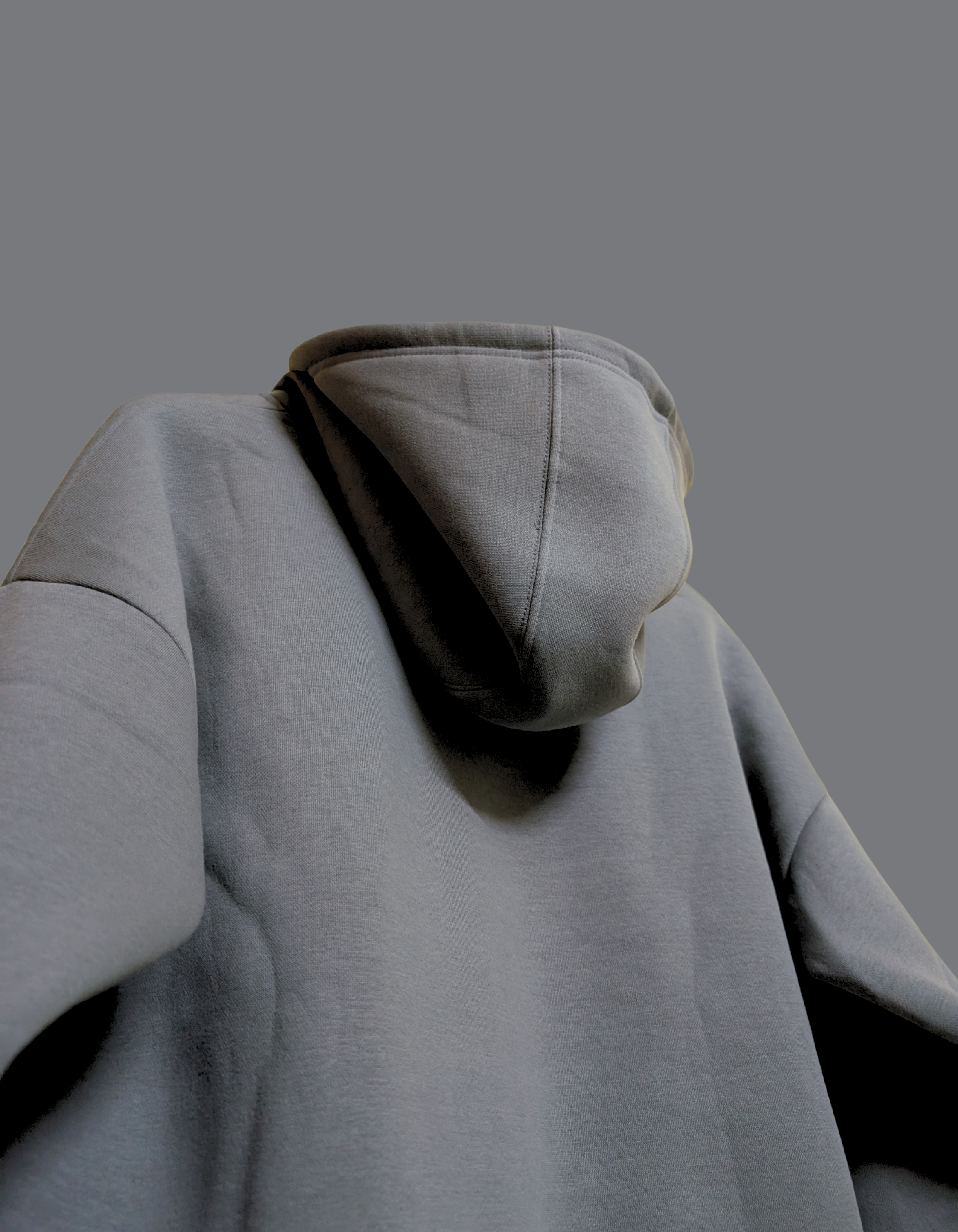 GRAY HOODIE ESSENTIAL ELVYBE